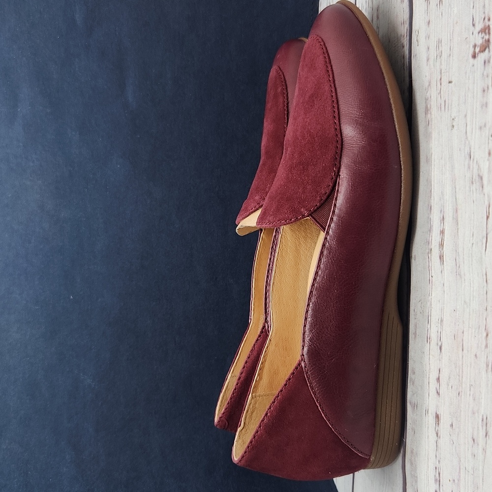 Dansko | Lace Burgundy Leather Slip-On Loafers Flats Size 37‎ 6.5 - 7 - Picture 6 of 10